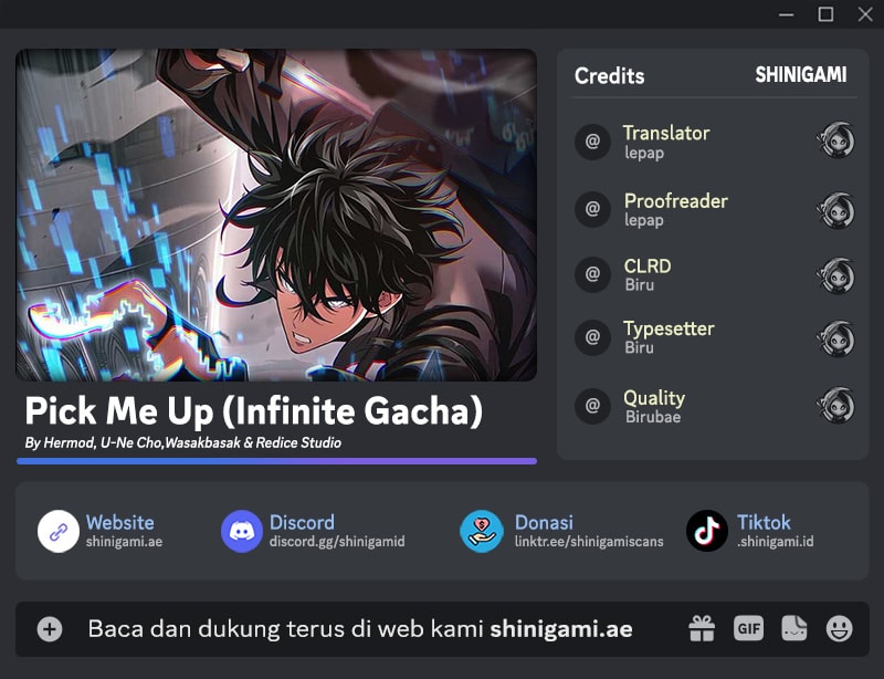 Pick Me Up, Infinite Gacha Chapter 188 - halaman 1