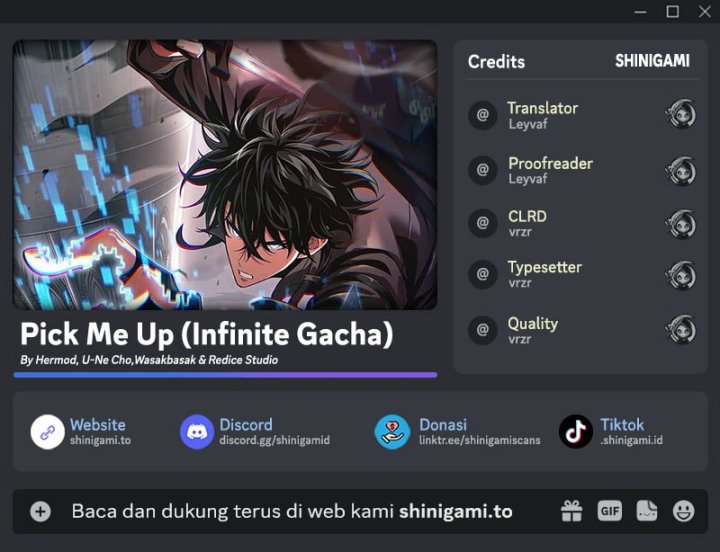 Pick Me Up, Infinite Gacha Chapter 189 - halaman 1