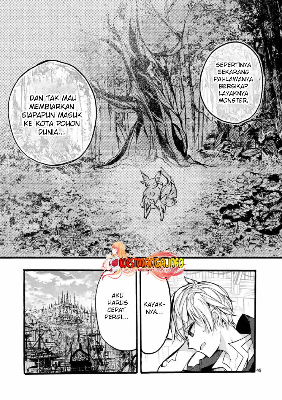 Saikyou Shoku (Ryukishi) Kara Shokyu Shoku (Hakobiya) Ni Nattano Ni Naze Ka Yushatachi Kara Tayoraretemasu Chapter 26 - halaman 49