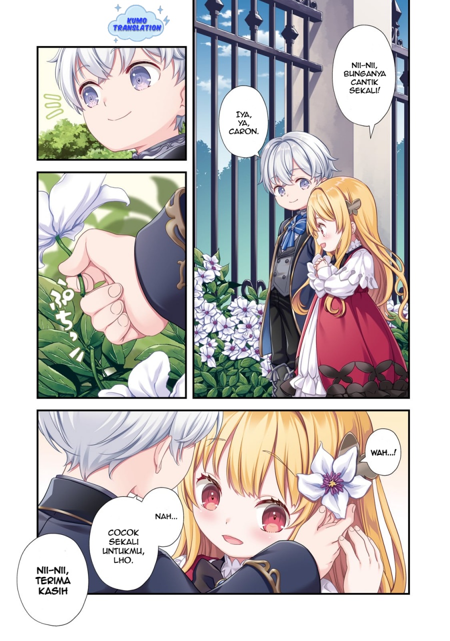 Shinu Unmei ni Aru Akuyaku Reijou no Ani ni Tensei shitanode, Imouto wo Sodatete Mirai wo Kaetai to Omoimasu ~Sekai Saikyou wa Ore dakedo, Sekai Saikawa wa Imouto ni Chigainai~ Chapter 1 - halaman 2