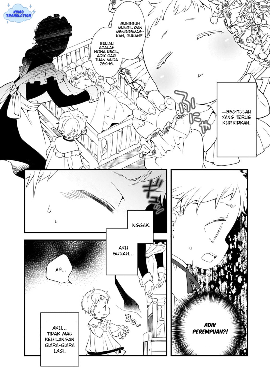 Shinu Unmei ni Aru Akuyaku Reijou no Ani ni Tensei shitanode, Imouto wo Sodatete Mirai wo Kaetai to Omoimasu ~Sekai Saikyou wa Ore dakedo, Sekai Saikawa wa Imouto ni Chigainai~ Chapter 1 - halaman 22