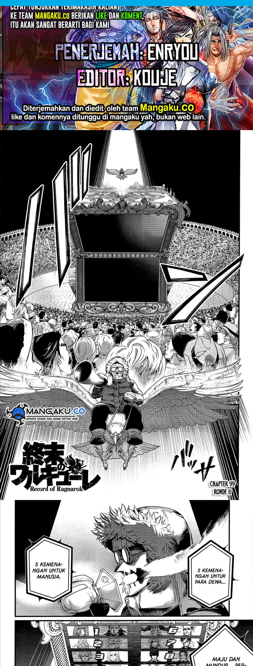 Shuumatsu no Valkyrie Chapter 99 - halaman 1