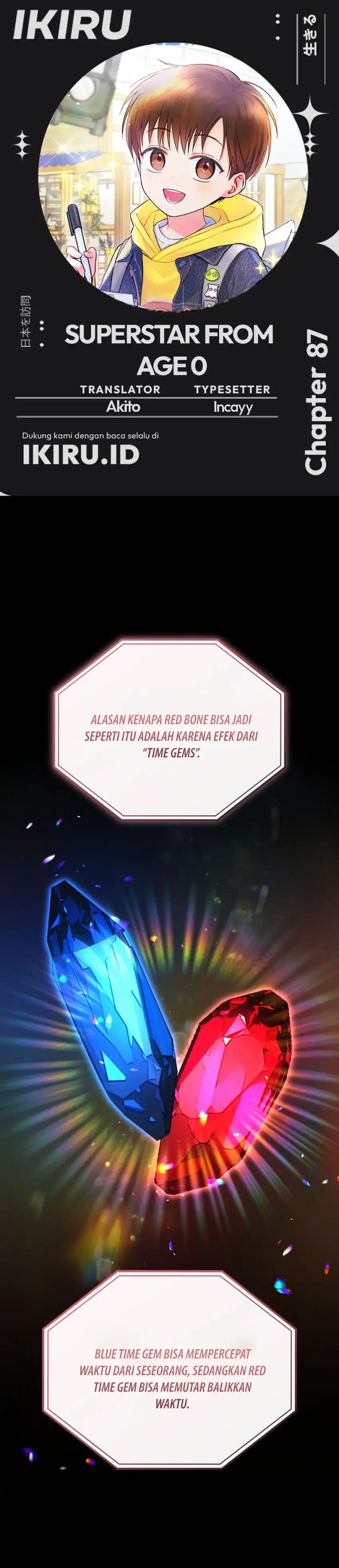 Superstar From Age 0 Chapter 87 - halaman 1