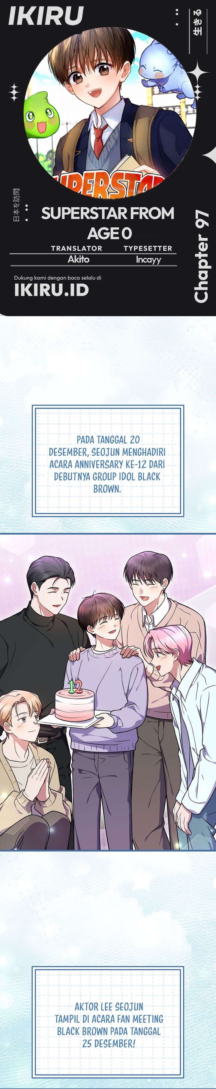 Superstar From Age 0 Chapter 97 - halaman 1