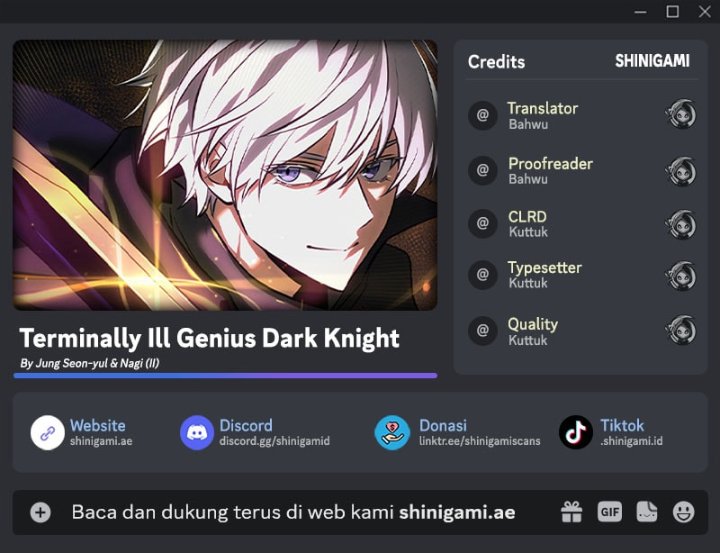 Terminally-Ill Genius Dark Knight Chapter 157 - halaman 1