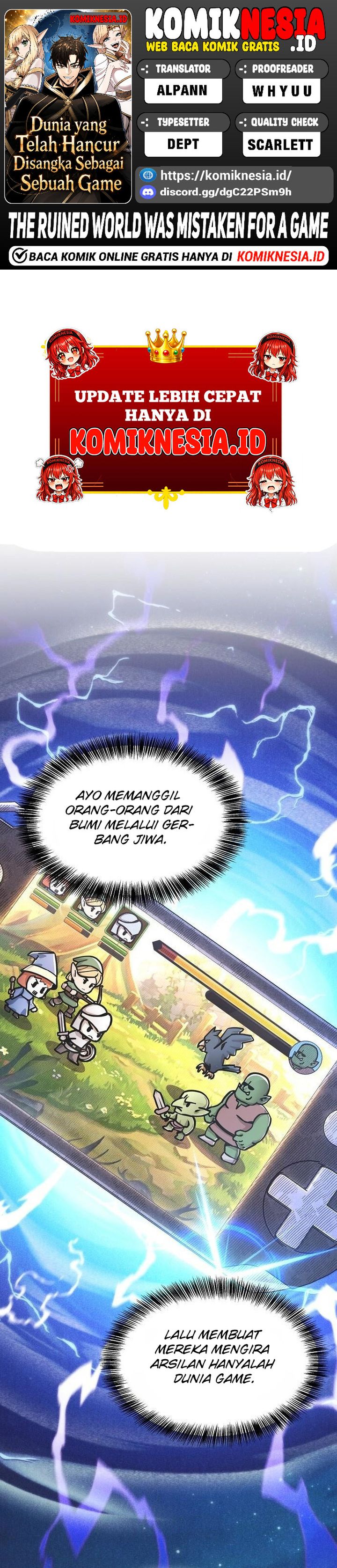 The Ruined World Was Mistaken for a Game Chapter 2 - halaman 1