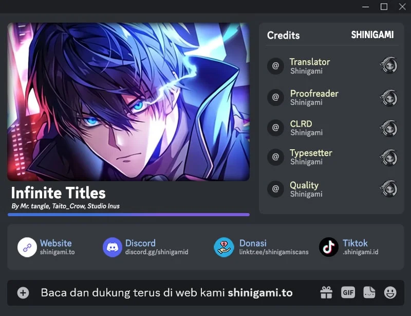 Infinite Titles Chapter 12 - halaman 1