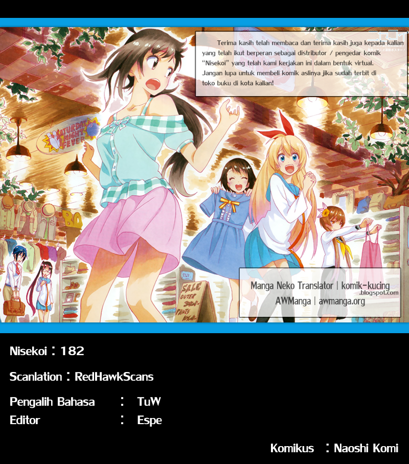 Nisekoi Chapter 182 - halaman 20