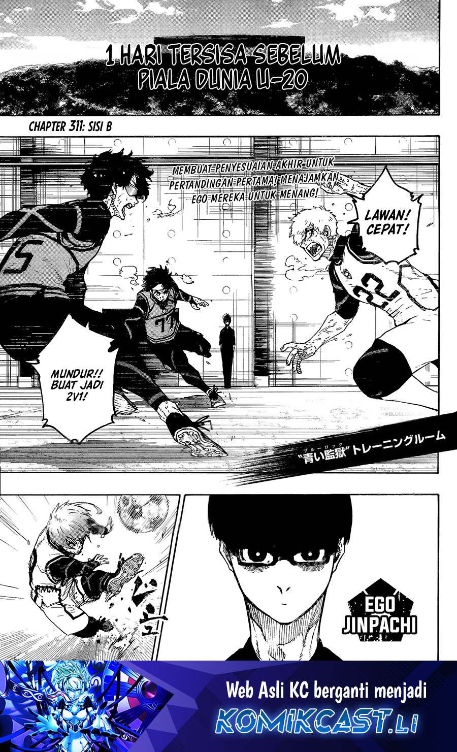 Blue Lock Chapter 311 - halaman 2