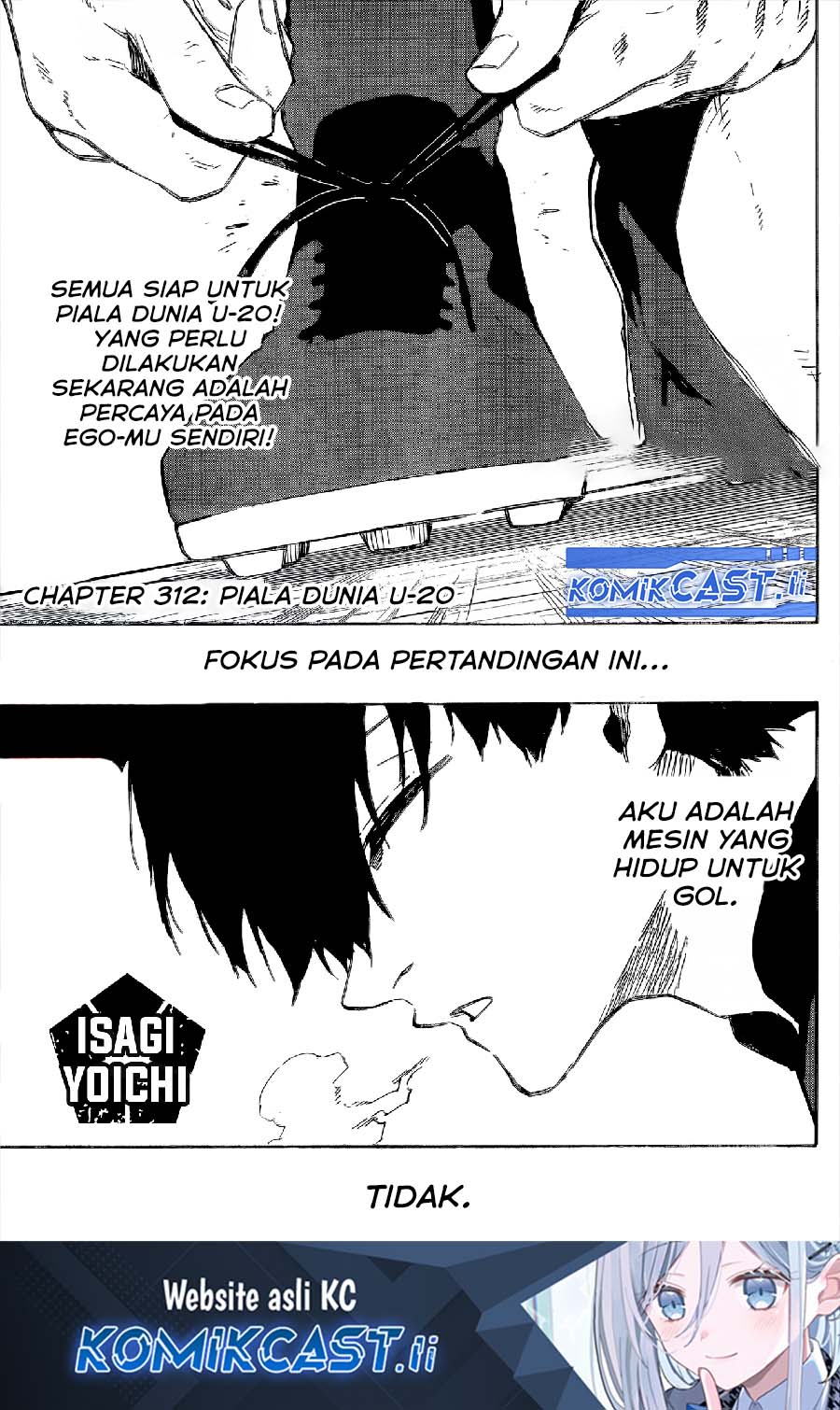 Blue Lock Chapter 312 - halaman 2