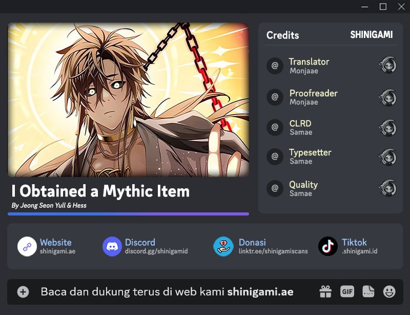 I Obtained a Mythic Item Chapter 131 - halaman 1