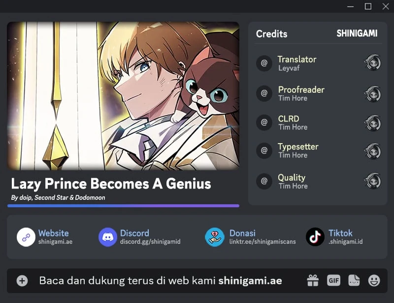 Lazy Prince Becomes a Genius Chapter 161 - halaman 1