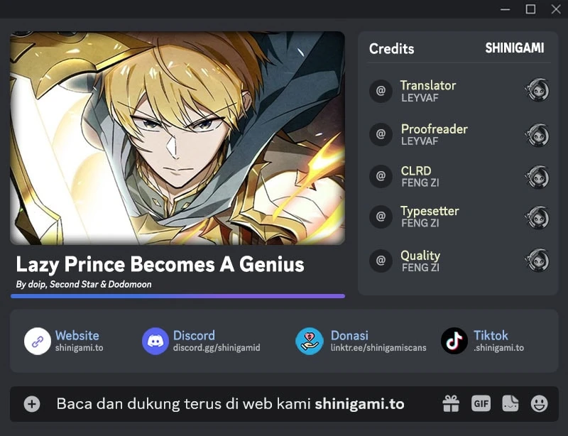 Lazy Prince Becomes a Genius Chapter 163 - halaman 1