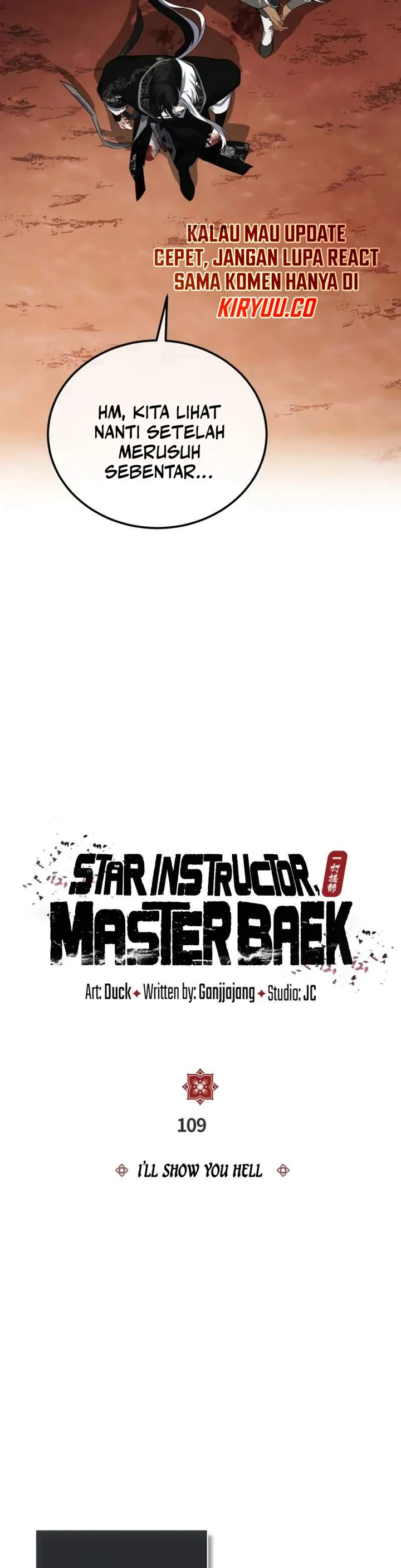 Number One Star Instructor Master Baek Chapter 109 - halaman 9