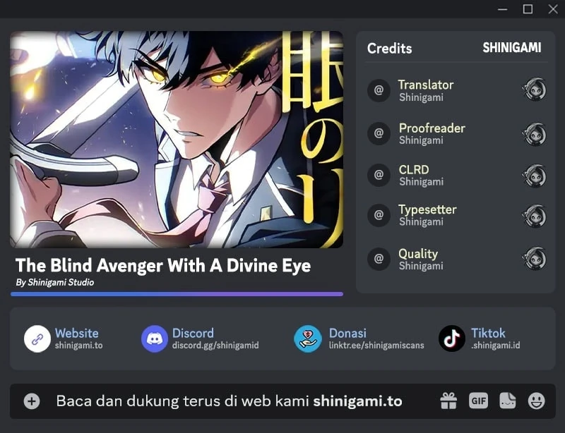 Divine-Eyed Licht: The Strongest Blind Avenger Chapter 18 - halaman 1