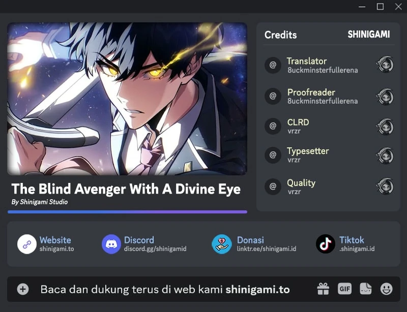 Divine-Eyed Licht: The Strongest Blind Avenger Chapter 19 - halaman 1