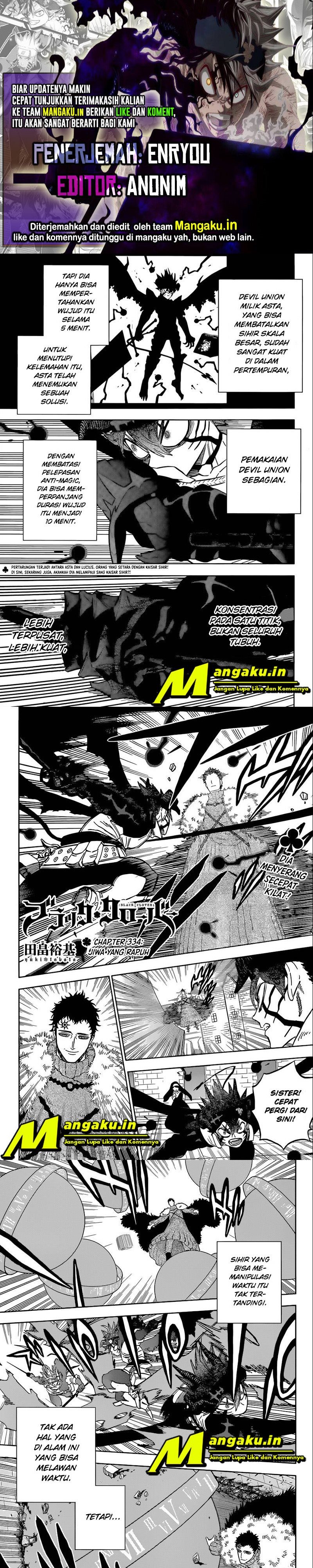 Black Clover Chapter 334 - halaman 1