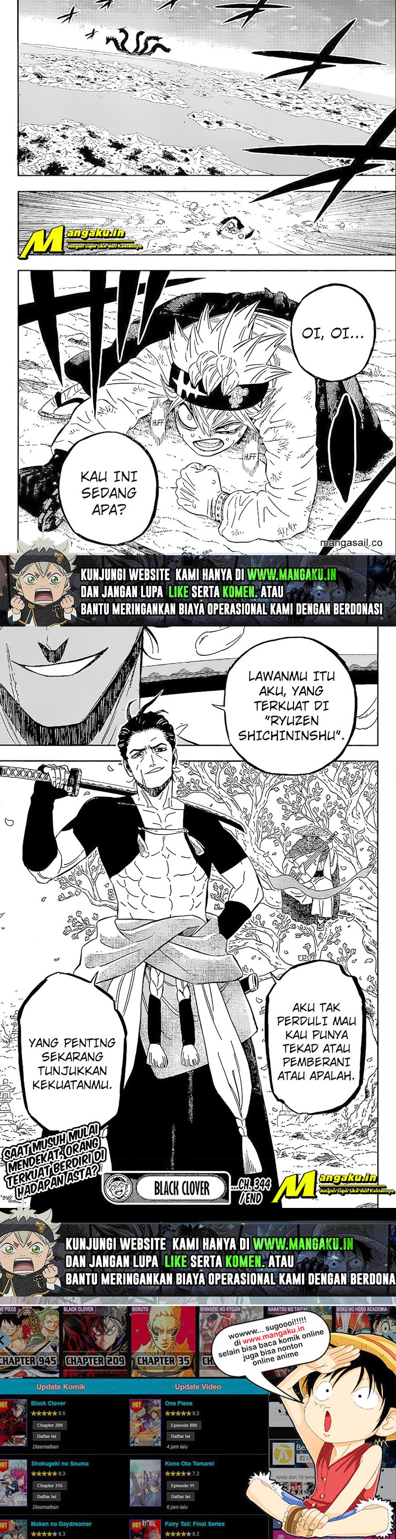 Black Clover Chapter 344 - halaman 5