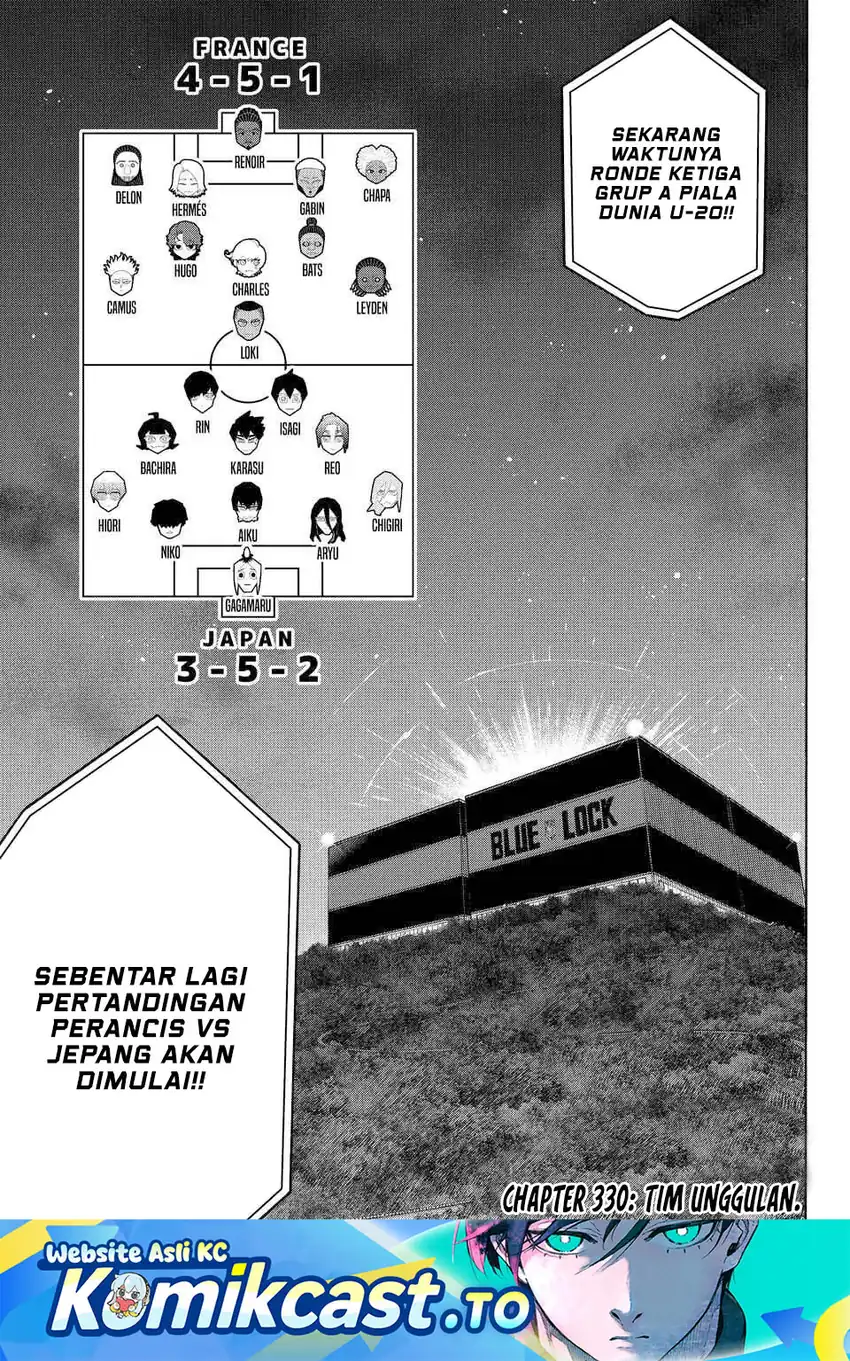 Blue Lock Chapter 330 - halaman 2