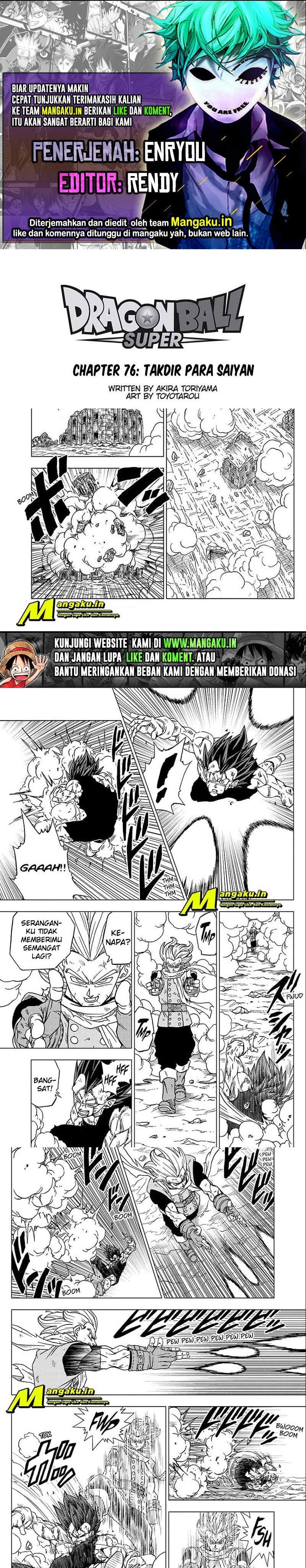 Dragon Ball Super Chapter 76.1 - halaman 1