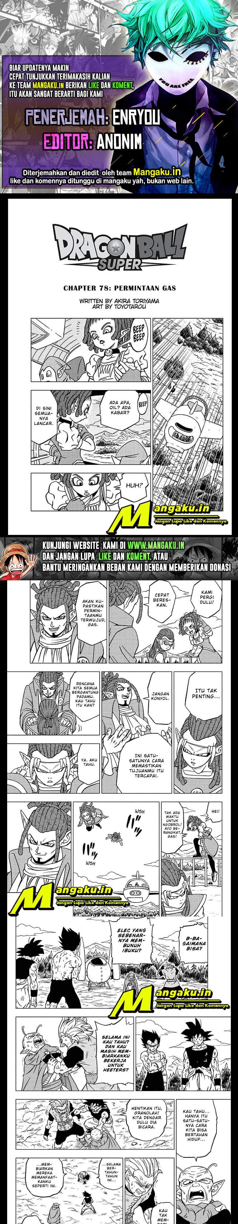 Dragon Ball Super Chapter 78.1 - halaman 1