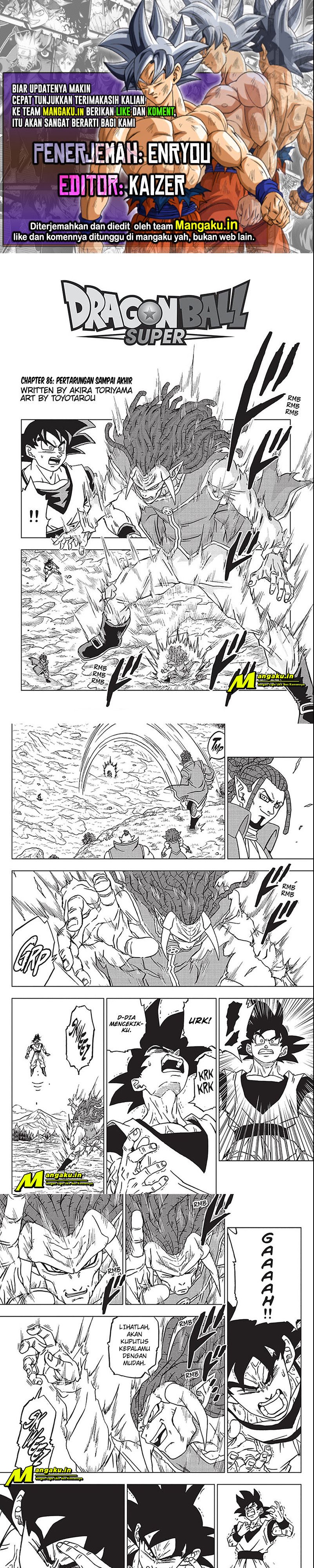 Dragon Ball Super Chapter 86.1 - halaman 1