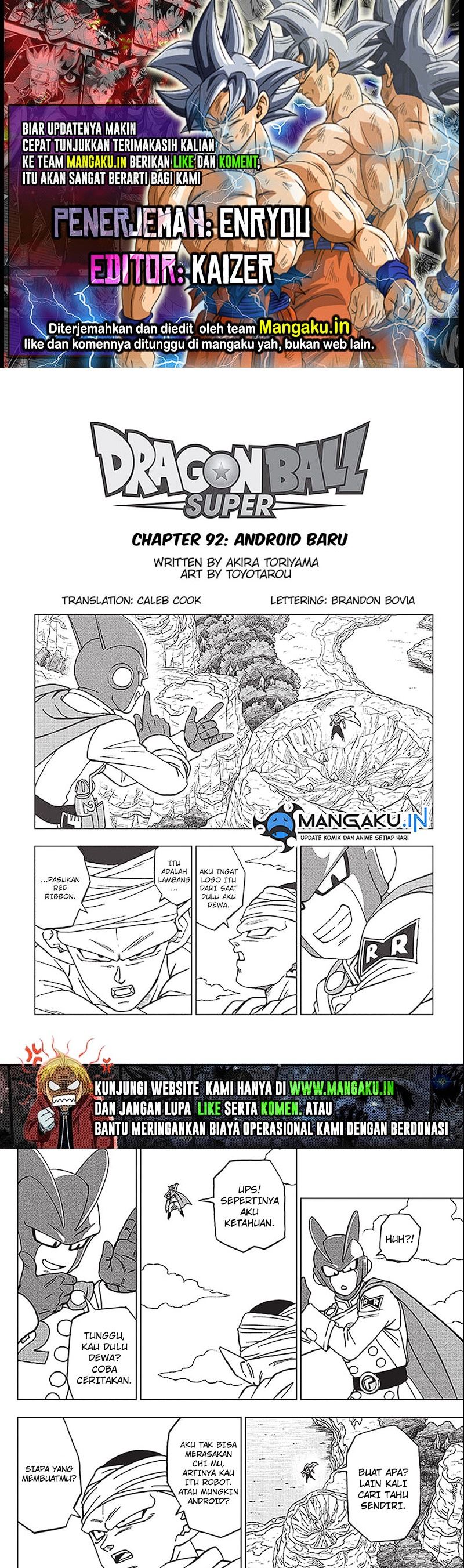 Dragon Ball Super Chapter 92 - halaman 1