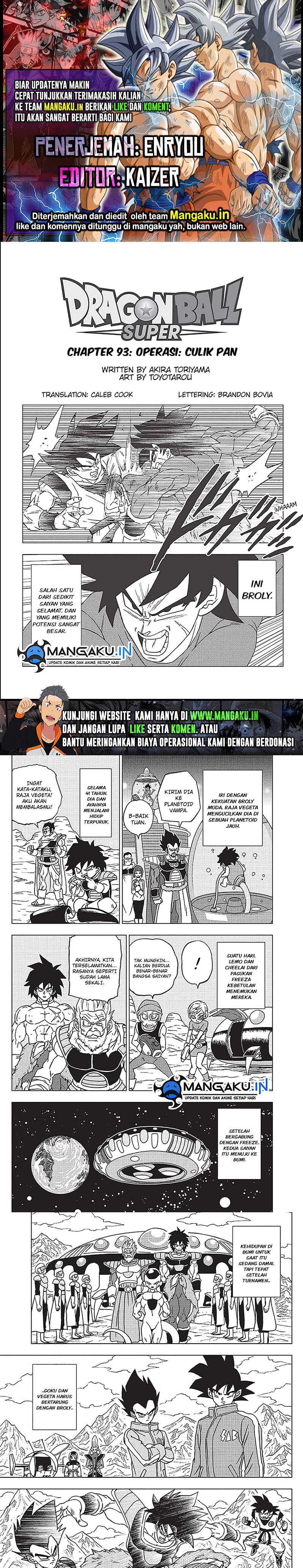 Dragon Ball Super Chapter 93 - halaman 1