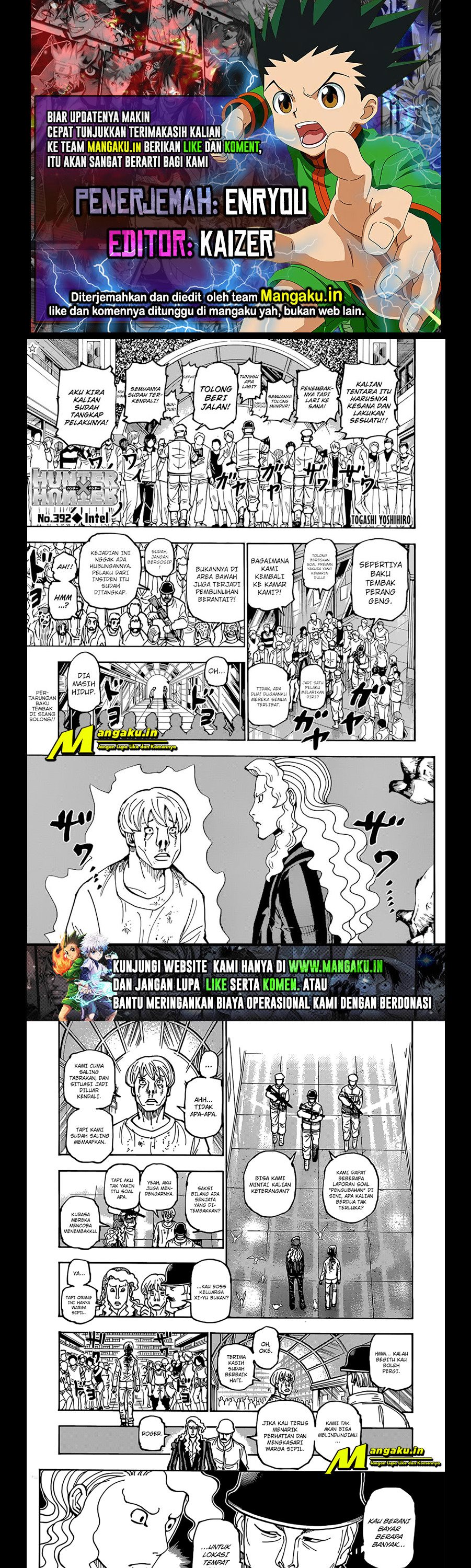 Hunter x Hunter Chapter 392 - halaman 1