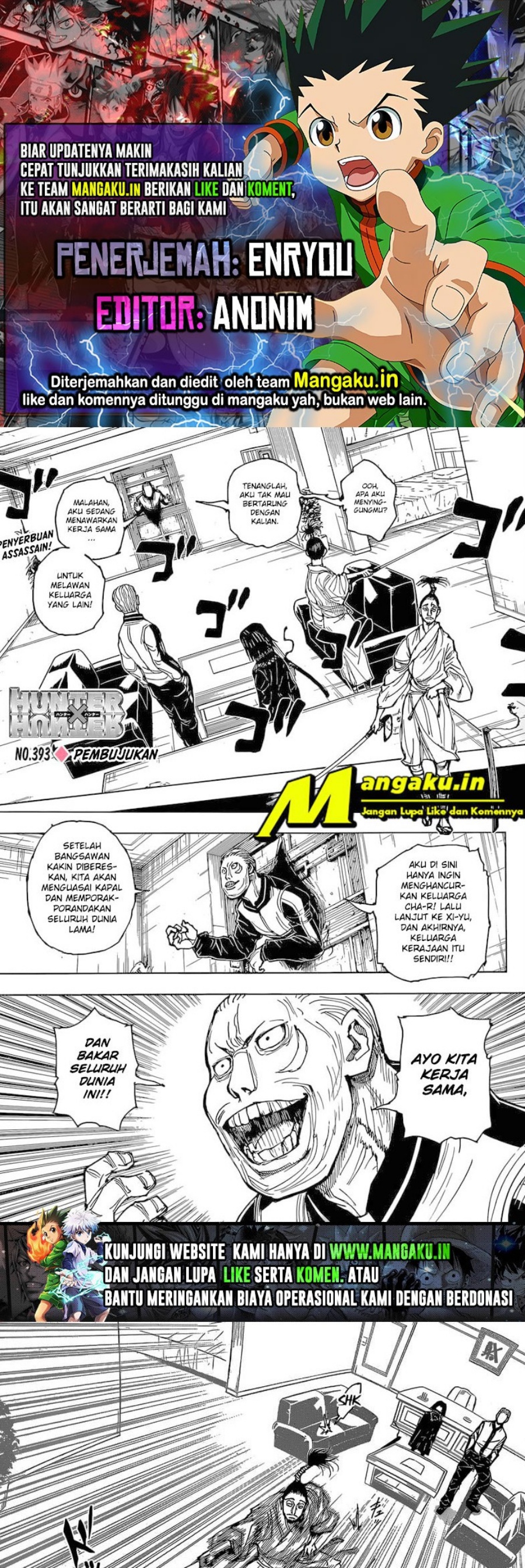 Hunter x Hunter Chapter 393 - halaman 1