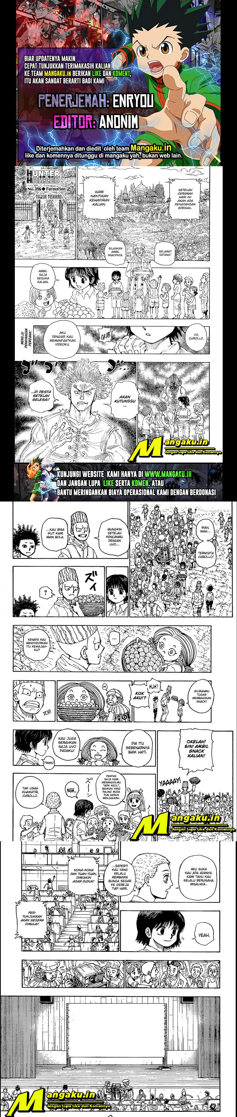 Hunter x Hunter Chapter 396 - halaman 1