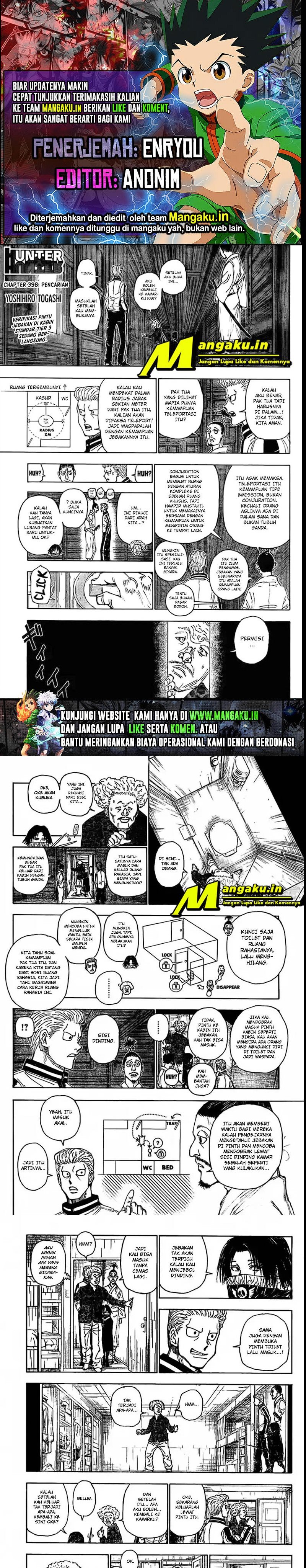 Hunter x Hunter Chapter 398 - halaman 1