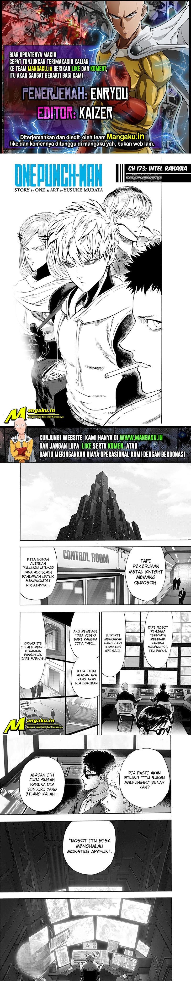 One Punch-Man Chapter 173 - halaman 1