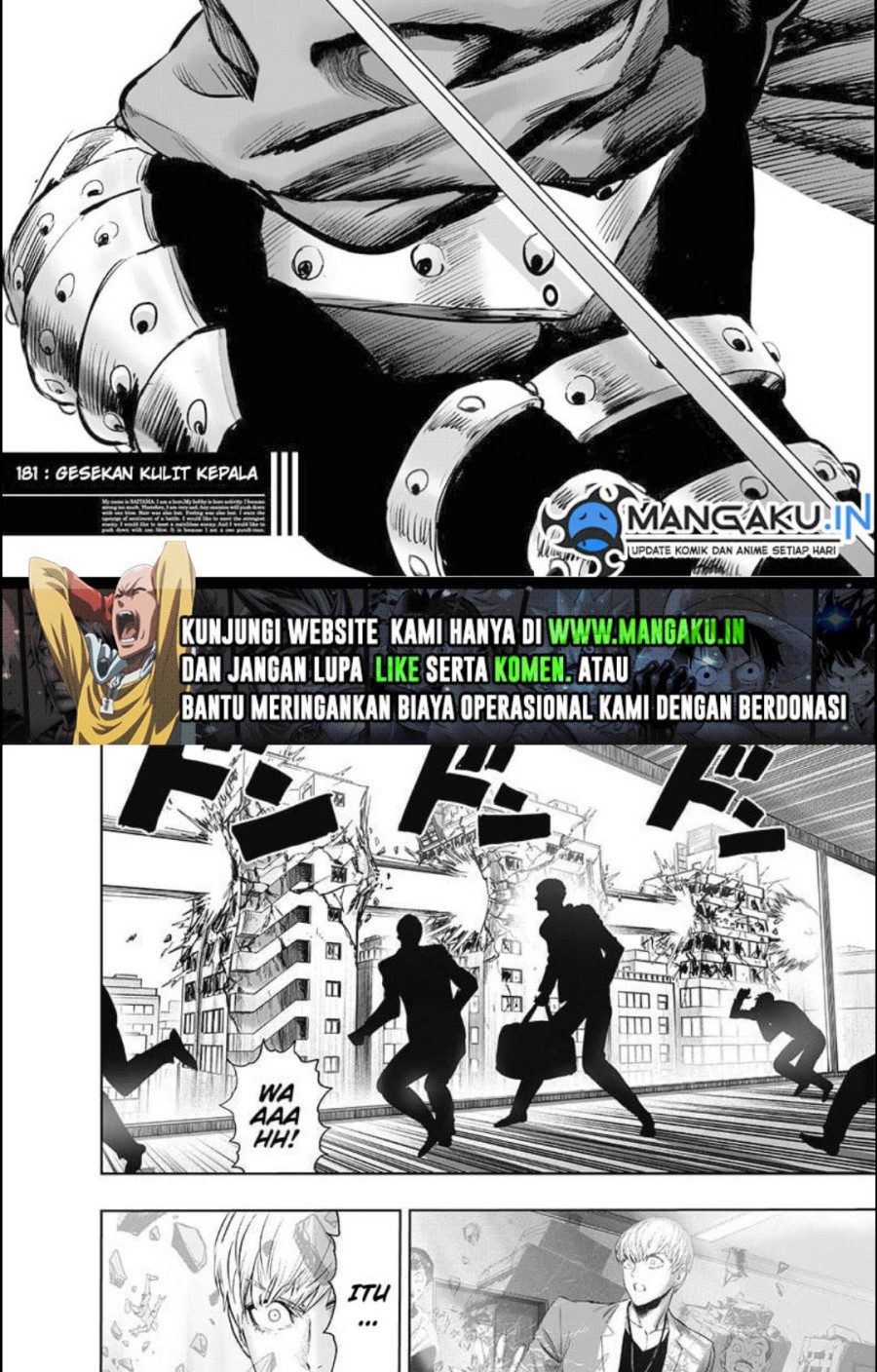 One Punch-Man Chapter 181 - halaman 2