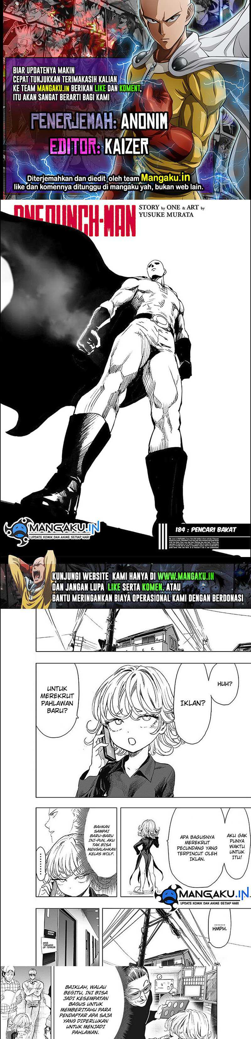 One Punch-Man Chapter 184 - halaman 1