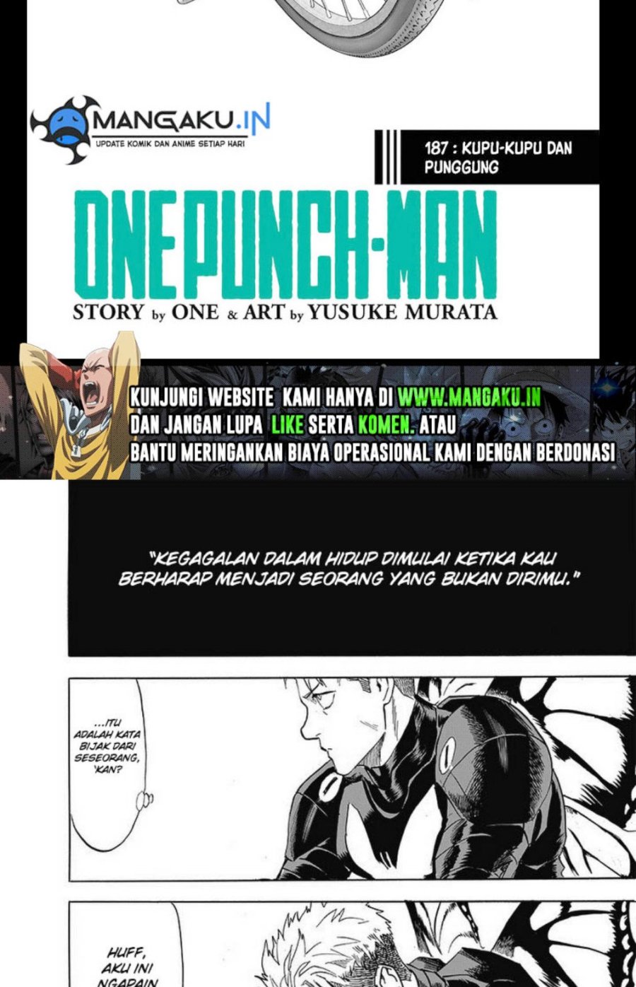 One Punch-Man Chapter 187 - halaman 2