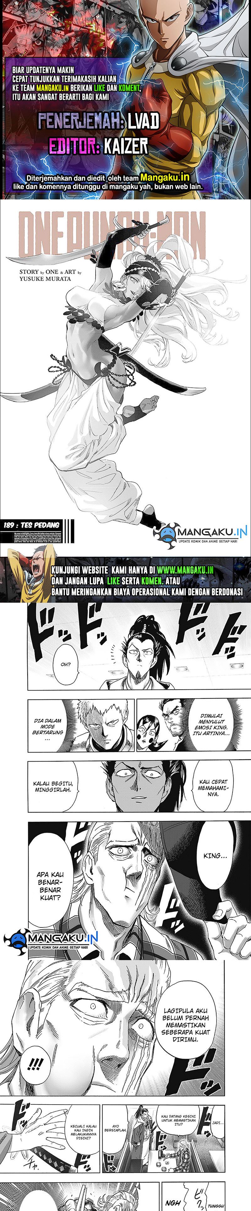 One Punch-Man Chapter 189 - halaman 1