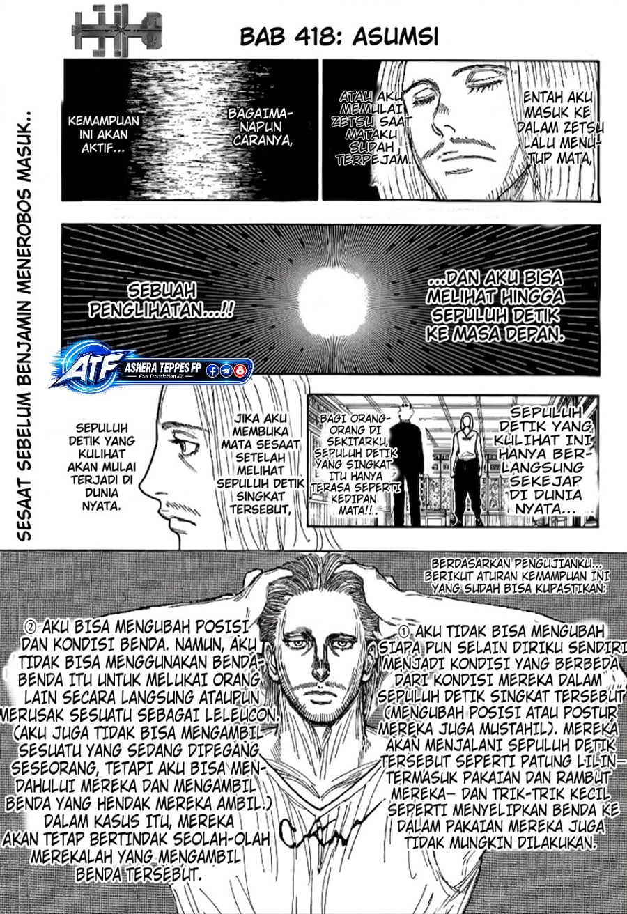 Hunter x Hunter Chapter 418 - halaman 2