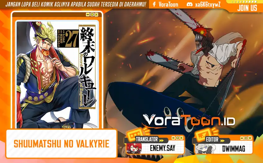 Shuumatsu no Valkyrie Chapter 124 - halaman 1