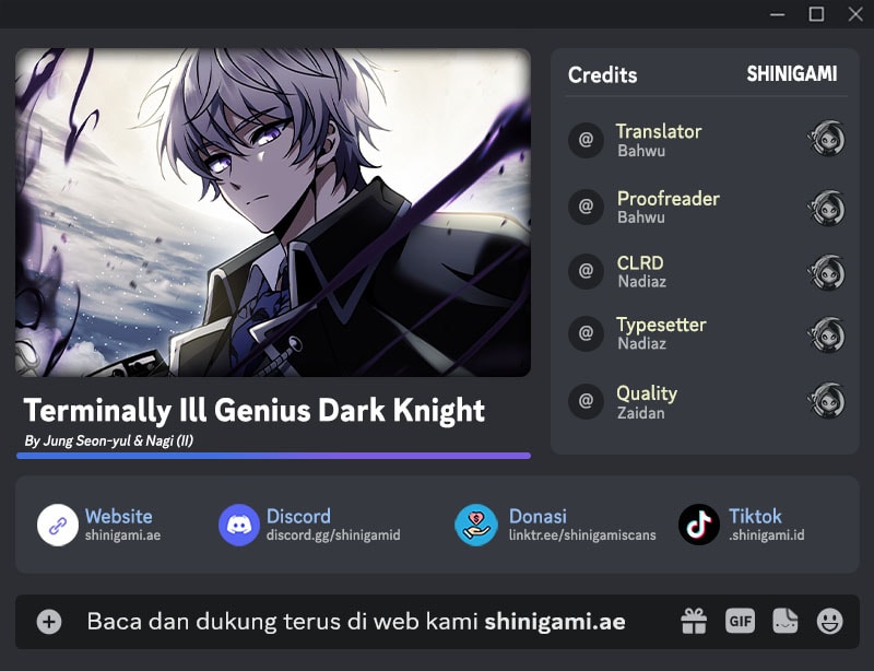 Terminally-Ill Genius Dark Knight Chapter 161 - halaman 1