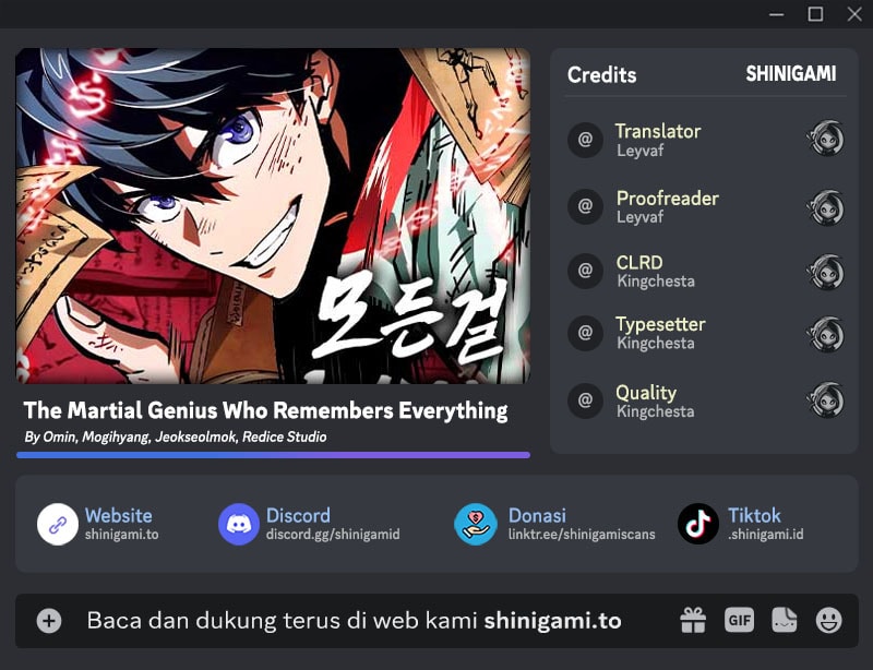 The Martial Genius Who Remembers Everything Chapter 7 - halaman 1